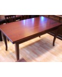 EXTENDING TABLE AND WOOD COMPOSITE WITH WALNUT POOR ART CM 120X80