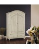 SCHRANK 2 DOORS POOR ART LACKIERTE IVORY ANTICATO x Schlafzimmer